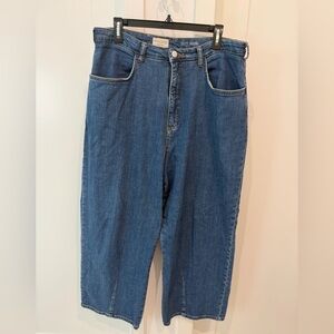 Pilcro Women's Straight Leg Blue Jeans Anthropologie